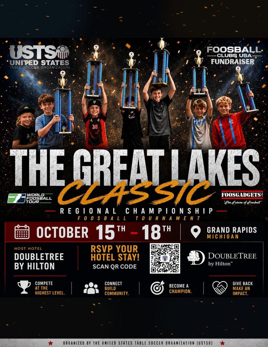 Official poster for the Great Lakes Classic foosball tournament